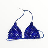 Starlight Glitz Bikini top/ Bralette- Blue Crystal