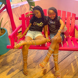 Glitz Girls Gold Flat sandals