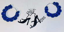 Load image into Gallery viewer, Glitz earrings Blue Crystal - Large
