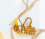 Lemon Drop Glitz Heels