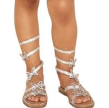 Kids Butterfly Glitz Sandals
