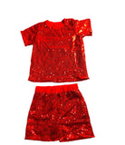 Girls Glitz Set- Red