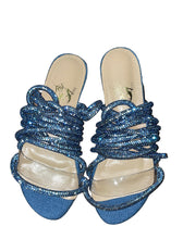 Load image into Gallery viewer, Glitz Girls Denim Flat sandals
