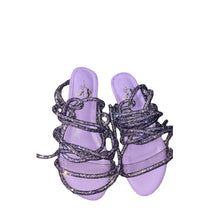 Load image into Gallery viewer, Glitz Girls Lilac Flat sandals
